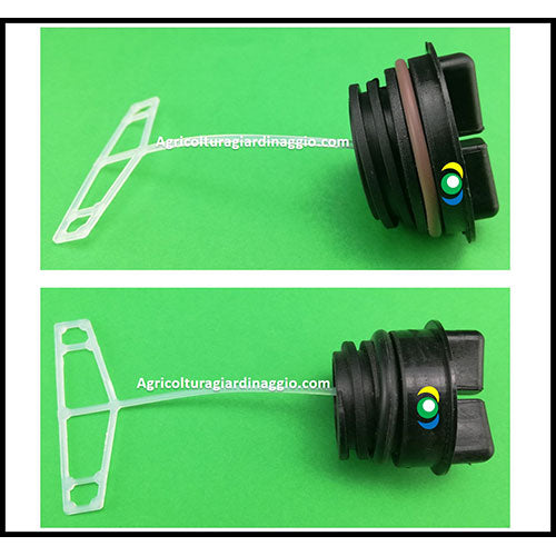 Tappi Serbatoio Miscela Olio Catena Motosega Active 51.51 56.56 62.62 Ibea 5000 5500 6000 ricambi agricolturagiardinaggio.com tappo