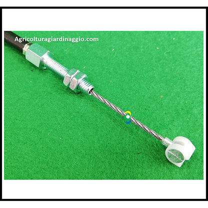 Cavo Filo Guaina Innesto Trazione Ruote Trincia Semovente MGM Lampacrescia TTR683 Ginko TT683 trinciaerba ricambi 250074