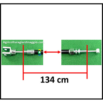 Cavo Filo Guaina Sbloccaggio Bloccaggio Ruote Freni Trincia OleoMac WB50  Efco DR50 ricambi agricolturagiardinaggio.com 68250151R