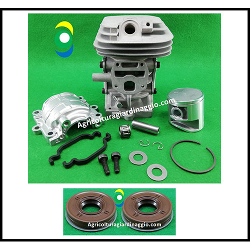 Kit Cilindro Pistone Fascia Elastiche Segmenti Guarnizione Motore Motosega Echo CS4510 Shindaiwa 451T ricambi agricolturagiardinaggio P100004570 P100004580.com