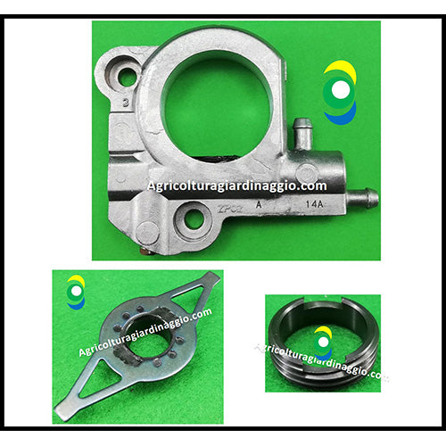 Kit Pompa Olio Vite Senza Fine Ingranaggio Lubrificazione Catena Motosega Echo CS621 CS620 Shindaiwa 600SX 601SX ricambi agricolturagiardinaggio.com C022000053