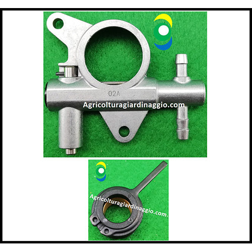 kit pompa olio vite senza fine ingranaggio lubrificazione catena motosega OleoMac Gst360 Efco Mtt3600 ricambi agricolturagiardinaggio.com 50270030R